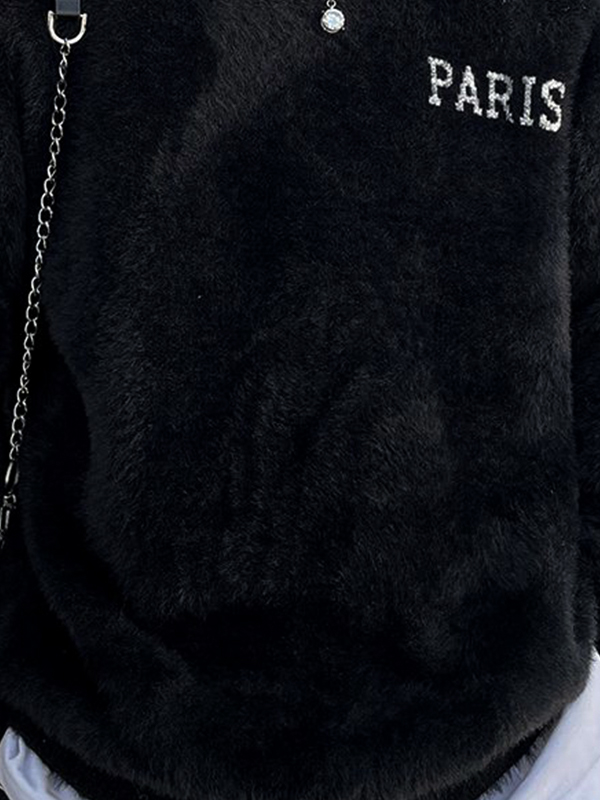 Men's Tiger Jacquard Plush Sweatshirt-1