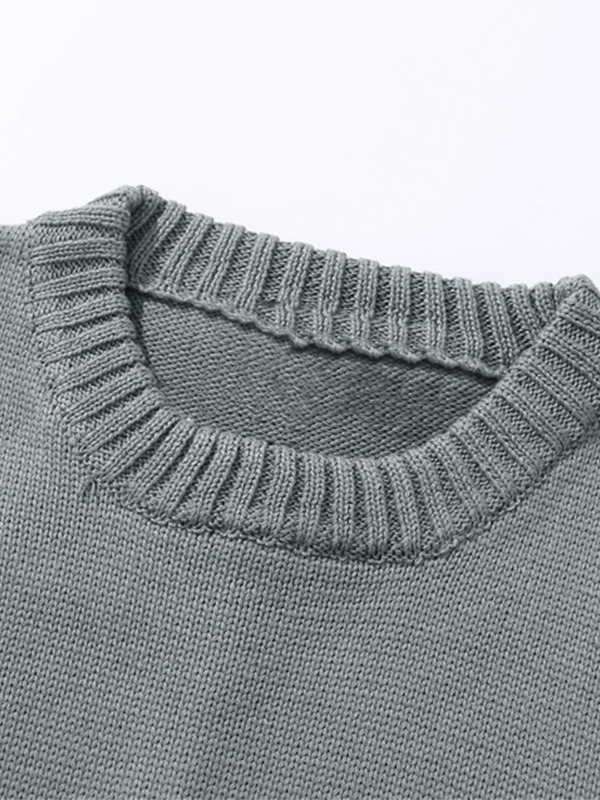 Men's Graffiti Distressed Pullover Sweater-2