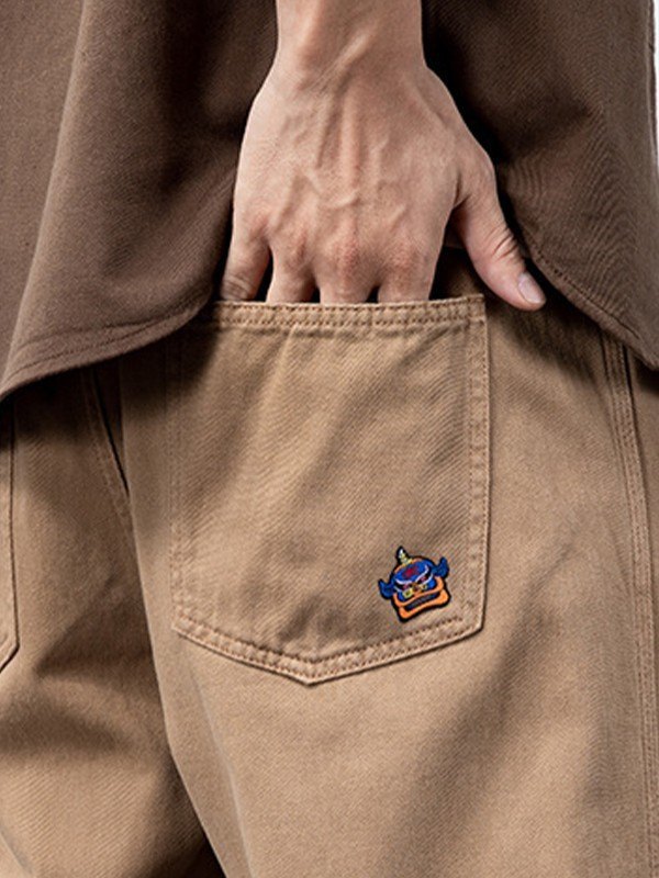 Men's Casual Straight Leg Cargo Pants-3